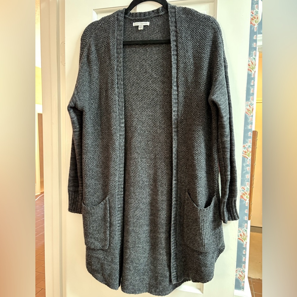 American Eagle Outfitters Charcoal Cardigan